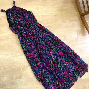 Modcloth Floral Maxi Dress - Vibrant Multicolor